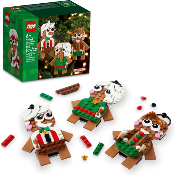 Lego Other - Lego Gingerbread Ornaments